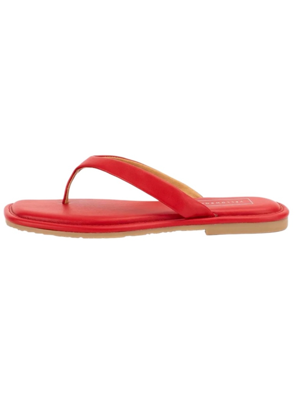 Yellow Box Red  Thong Sandals - Women Size 6 NWOB